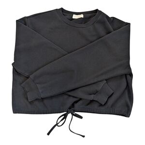 Drawstring Cropped Sweater